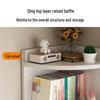 Triangular Corner Shelf and Storage Cabinet for Living Room or Desk Side