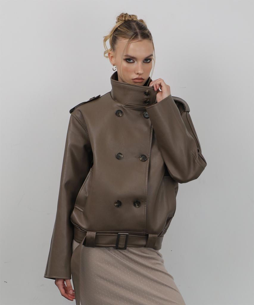 WAVEGIRL Vegan Leather Jacket (2Colors)