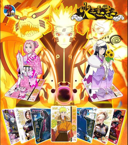 Naruto Card Will of Fire Commemorative Edition Cards Rare SSP Cards Popular Deluxe Anime Peripherals Collection Card Toy Gift