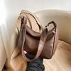 Большая вместительная женская сумка, новая корейская версия мягкой сумки-тоута, модная универсальная простая сумка через плечо большой вместимости