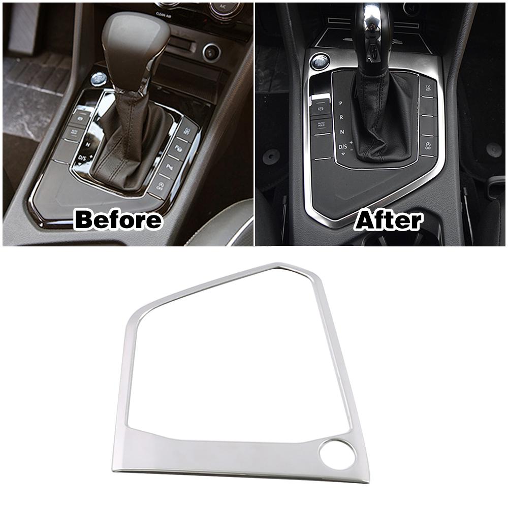 Для Volkswagen VW Tiguan MK2 2017-аксессуары для интерьера из нержавеющей стали, центральная консоль, матовое серебро, украшение