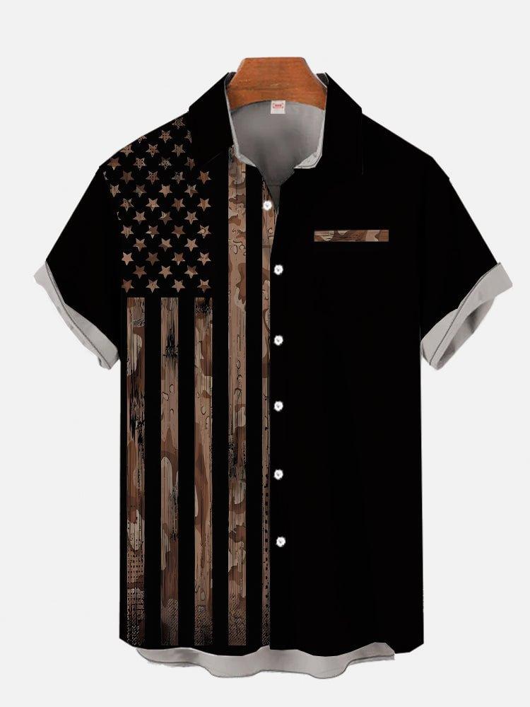 Vintage style i'm not old1D printed men's Hawaiian shirt short sleeve wholesale