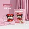 Стич ЛинаБелл Хелло Китти Sanrio Строительные Блоки Damo Яйцо Мультяшные Фигурки Кирпичики Детские Конструкторы Модель Подарок