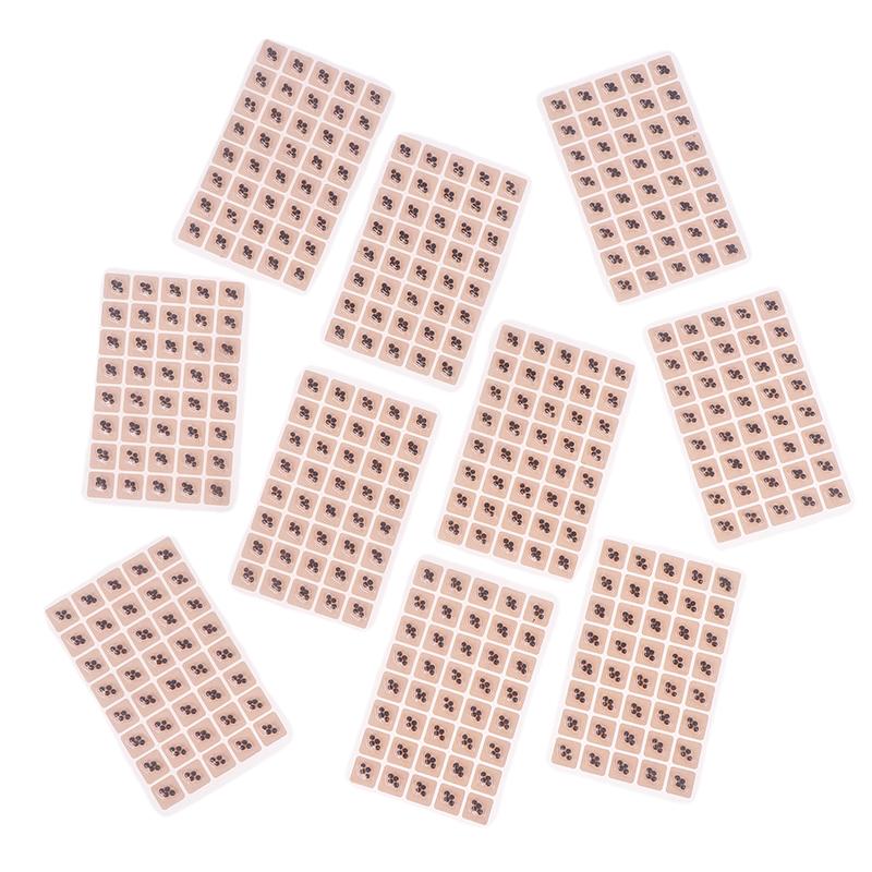 400 Пластырей Семена для ухода за ушами Акупунктура Ушные одноразовые наклейки Массажная терапия Игольчатый пластырь Аурикулярный Аурикулотерапия