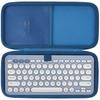 Logitech PEBBLE KEYS 2 K380sGR Тонкая, легкая, компактная беспроводная Bluetooth-клавиатура (Темно-синий) который подходит к защитному чехлу Lebakort.
