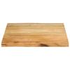 Live Edge Table Top 40x40x3.8 cm Solid Mango Wood