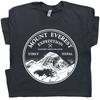 Mount Everest T Shirt Mountain Rock Climbing Vintage Skiing Poster Patch Decal T