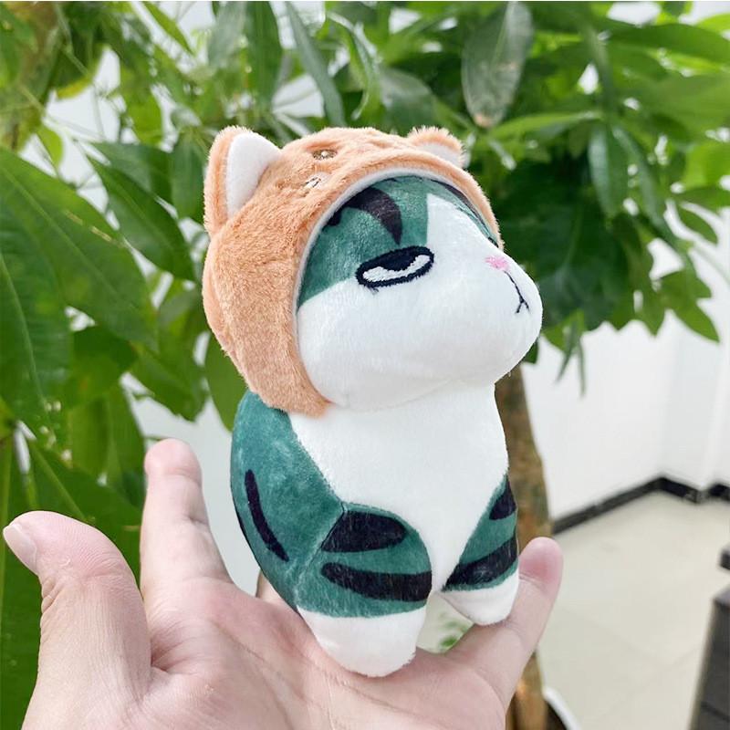Charming Cat Plush Keychain Unique Cartoon Doll Soft Toy Backpack Pendant Gift Idea