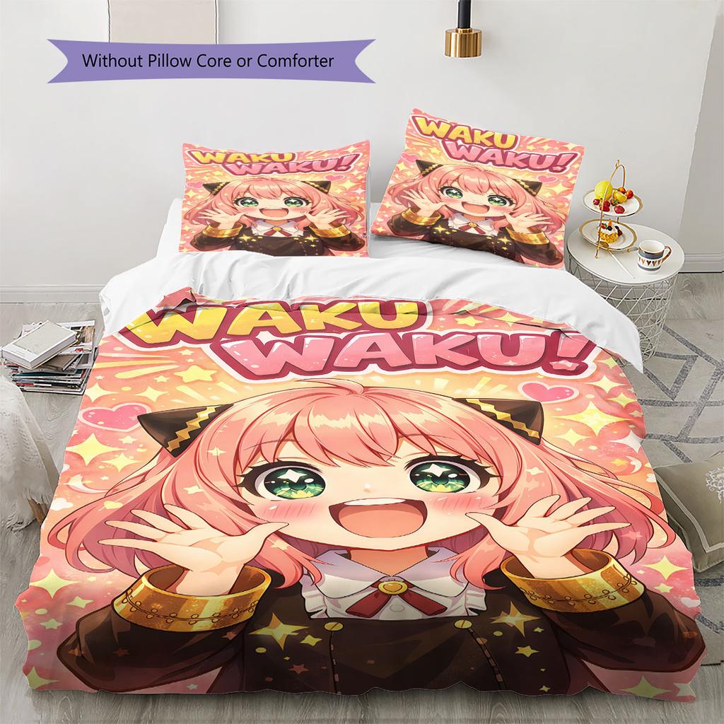 SPY FAMILY Comfor Duvet Cover Child's Bedding Set,Extra Large Size Christmas Gifts Various Sizes Available -HE41