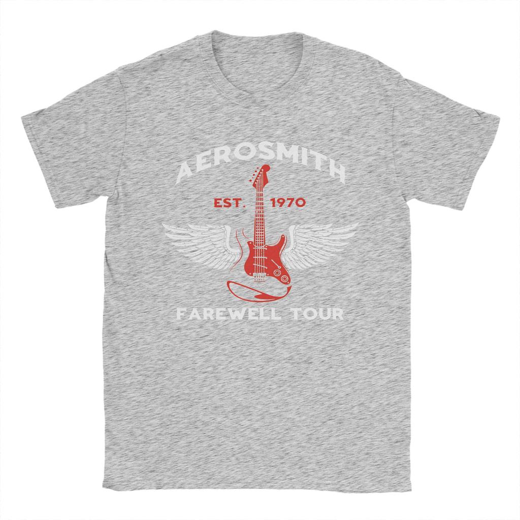 Aerosmith Tour TShirt Men  Fun 100 Cotton Tee Shirt Round Collar Short Sleeve T Shirt Birthday Gift Clothing