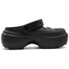 Crocs Stomp Brilliant Pearl EVA Simple Fashion Trend Casual Hole Shoes Unisex Black
