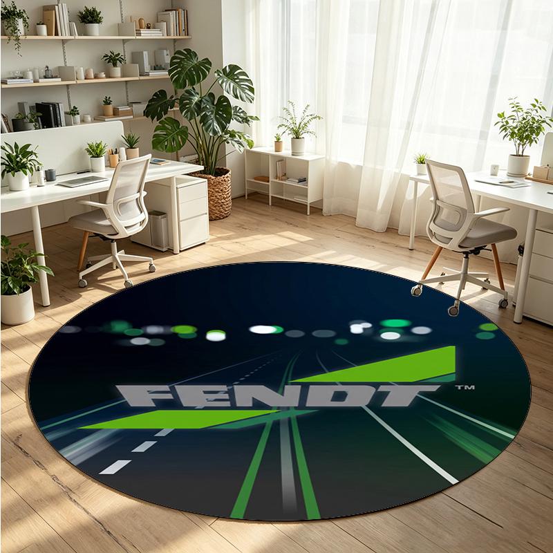 Fendt Printed Round Crystal Velvet Rug Soft Non Slip Floor Carpet For Bedroom Holiday Gift