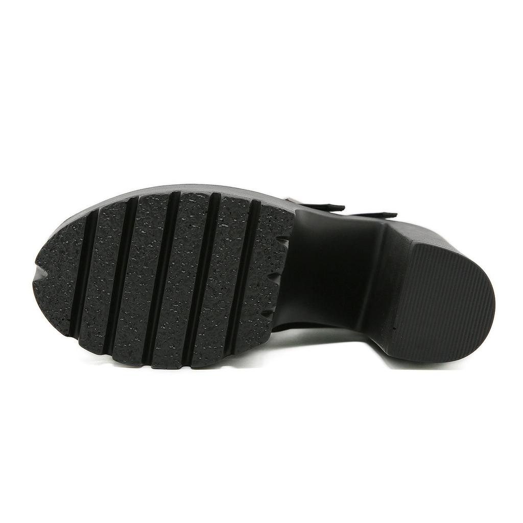 Gdgydh Готический стиль женские туфли на блочном каблуке для Хэллоуина модные туфли-лодочки с пряжкой на ремешке туфли Мэри Джейн на платформе стильные туфли с молнией сзади