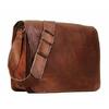 Vintage Leather Messenger Men Brown Laptop Satchel Bag Genuine Briefcase Office