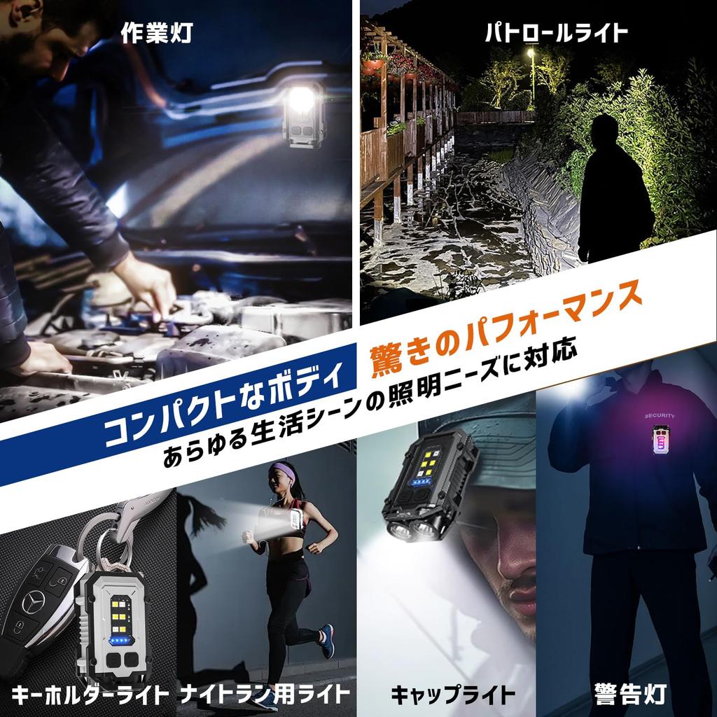 DotJoy Mini Pocket Flashlight with 1000 Lumens 800mAh, (Black)