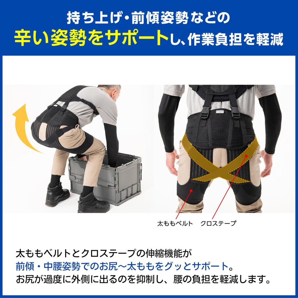 Media Aid Assist Gear Waist Unit Upper Part M Medical Manufacturer Assist Suit Integrated Waist Supporter Forward Leaning Lifting Posture Reduces