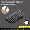 50mm Hex Head Screwdriver Bits Imperial Magnetic Hex Allen Wrench Drill Bit Inch 5/64-5/16 Screw Driver Power Drill Hand Tools