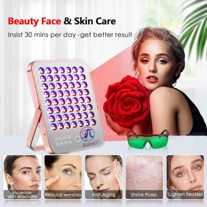 128 Facial Beauty Machine Body Skin Care Rejuvenation Light Therapy Device New LEDs Red Light Therapy  Instrument