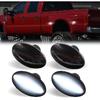 LED Dually Bed Fender Side Marker Lights For 1999-2010 Ford F250 F350 F450 F550 Super Duty Trucks Smoked Len (White Led)