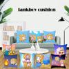 Lankybox Decorative Soft Pillow Case Cushion Cover For Comfortable Car Travel