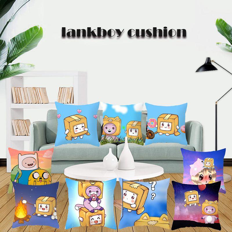 Lankybox Decorative Soft Pillow Case Cushion Cover For Comfortable Car Travel
