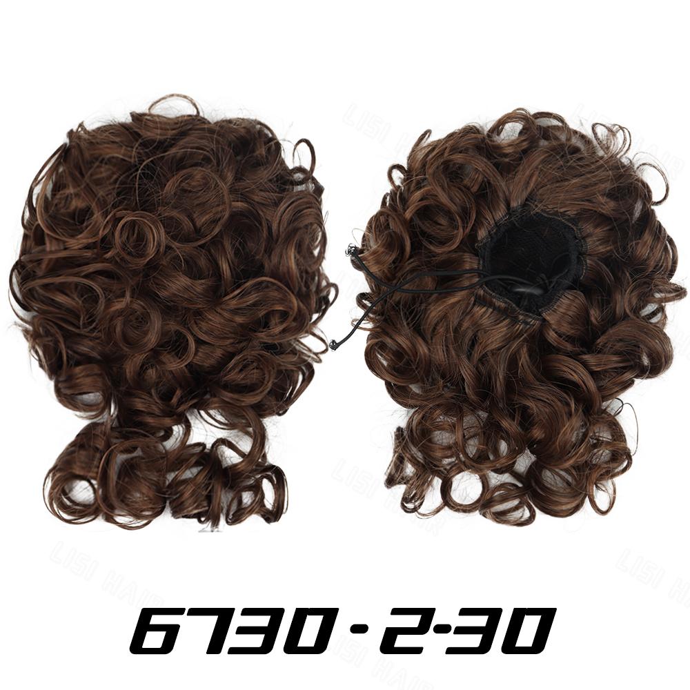 MERISIHAIR Грязный пучок для волос, эластичный шнурок, свободный большой вьющийся короткий пучок, синтетический хвостик, наращивание волос, пучок для женщин, ежедневное использование