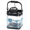 Improved Transparent Fishing Bucket with Non-Slip Rope, Perfect for Fishing, Easy To See Fish, Foldable Water Bucket