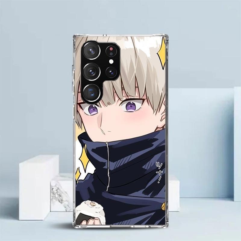 Чехол для телефона Kaisen J-Jujutsu Инумаки Тоге для Samsung Galaxy S24 S25 Edge S26 Ultra S22 S23 Plus S21 + S20 FE Мягкая задняя крышка из ТПУ