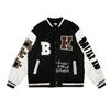 Autumn and Winter New American Retro Hip-hop Y2K Loose Men and Women Thin Baseball Clothing Street Racing Clothing  Jacket