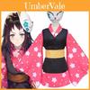 Изысканный костюм для косплея Demon Slayer Kimetsu No Yaiba Макомо для женщин с идеальными швами и дышащей тканью