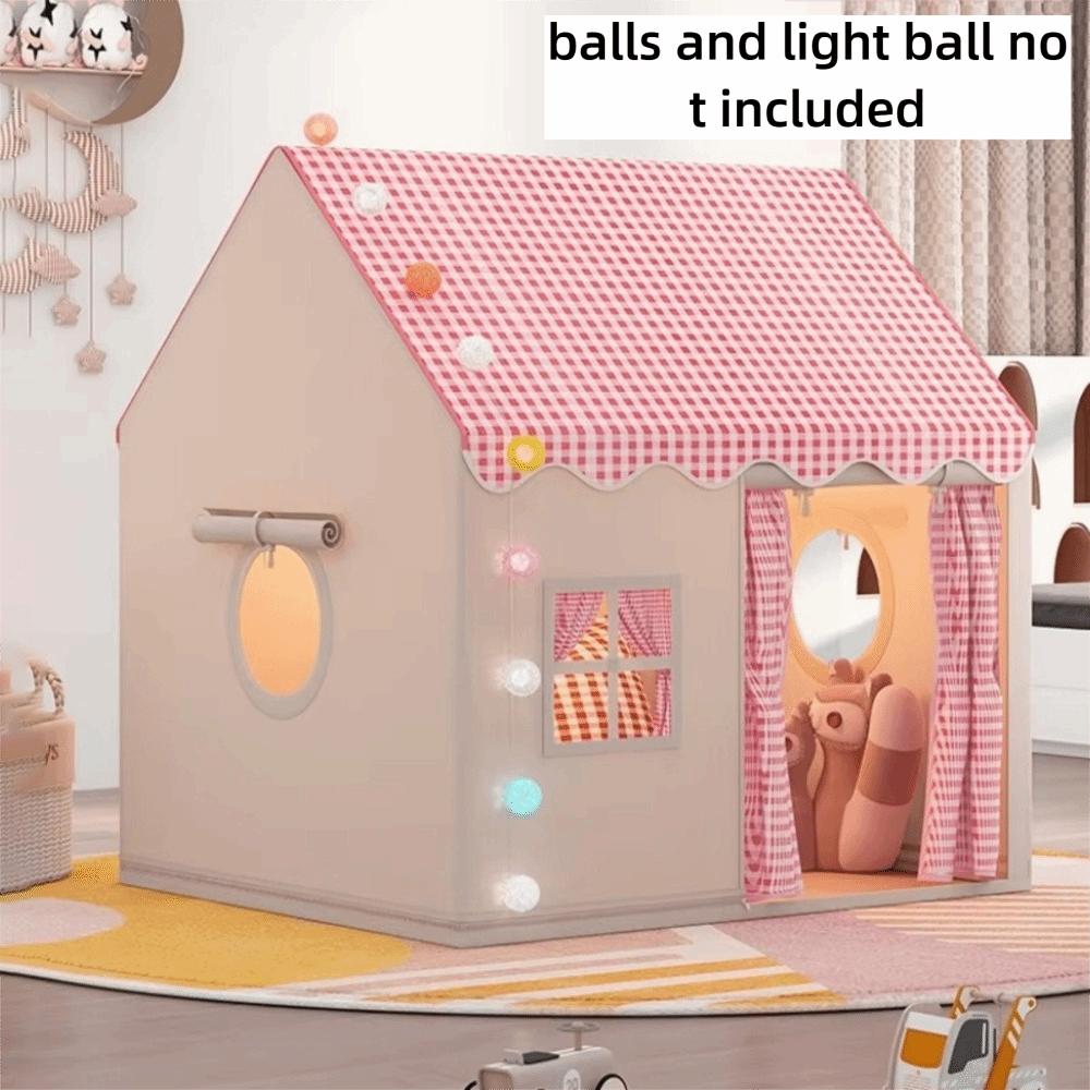 Double Curtains Kids Play Tent Foldable Toddler Tent Gifts Children's Castle Tent Children Toys