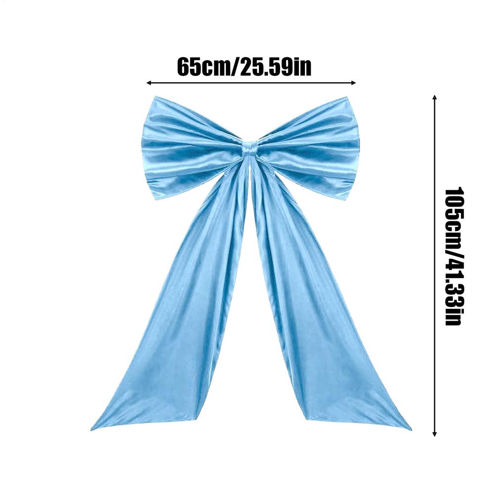 Большой бант с длинными лентами, гигантский бант для украшения рождественской елки, двери, окна, стены, для вечеринки по случаю дня рождения, свадьбы, фон