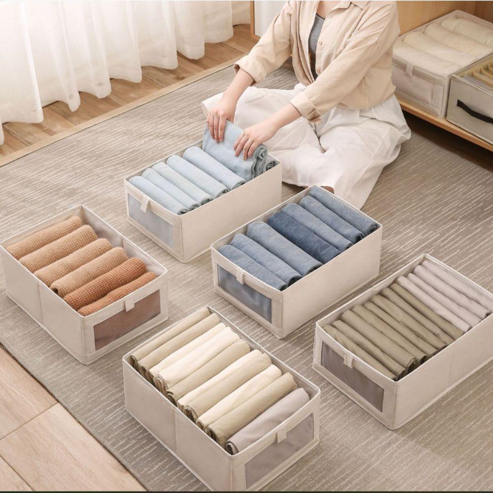 Fabric Fabric Storage Bag Foldable Sorting Storage Box New Folding Storage Baskets