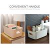 Plastic Storage Basket Desktop Portable Plastic Kitchen Refrigerator Basket Bathroom Desktop Storage Box Snack Cosmetic Organizing Box for Cabinet