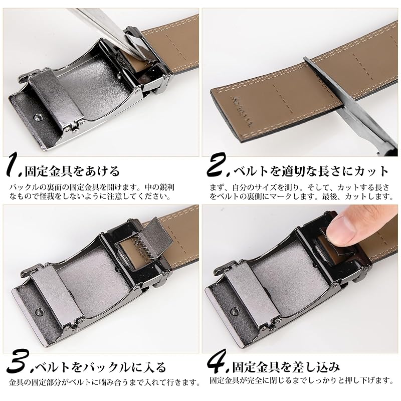 [RAINSMORE] ремень мужской большой размер натуральная кожа мужской ремень авто-застежка плавная регулировка ремень для костюма отрезной дизайн деловой повседневный черный Длина