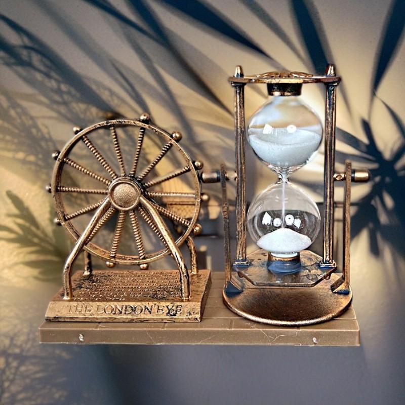 Ретро Хрустальный шар Песочные часы Таймер Украшение для Дома и Декора Винного Шкафа