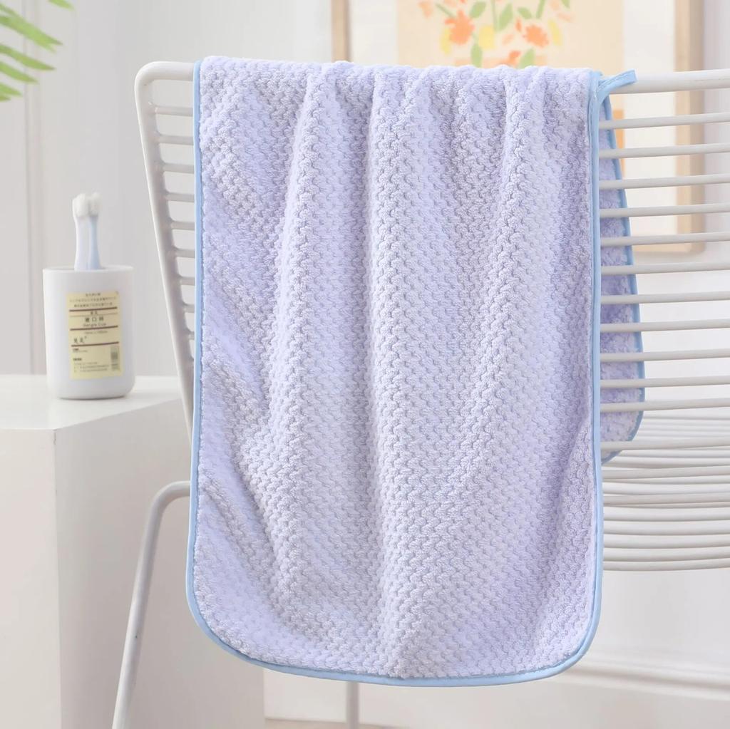 Мягкое коралловое бархатное полотенце, утолщенное полотенце, однотонное, мягкое и впитывающее домашнее полотенце для мытья лица