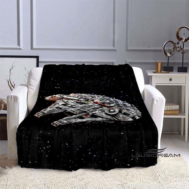 This Star Wars Cartoon Print Blanket Is Suitable for Use on Sofas, Beds, Travel, Camping, and Also Makes A Great Gift.