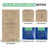 TEA SENSE Tulsi Spiced Green Detox | 15 чайных пакетиков-пирамидок в герметичных пакетиках | Смесь зеленого чая, тулси и индийских трав | Заварено несколько раз