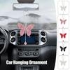 Diamond Butterfly Pendant Car Rearview Mirror View Mirror Hanging Pendant Quality Bag Pendant  Car
