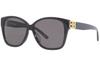 Balenciaga Asian BB0135SA Gray Women's Sunglasses, Fit, 001, Black/Gold,