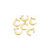 30pcs Stainless Steel Gold Color 26 Letter Pendant Alphabet Charms Necklace Pendant Bracelet Making Earring Findings DIY Jewelry