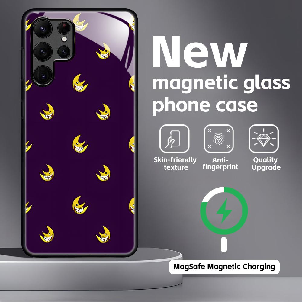 Anime SOUL EATER Phone Case For Samsung S25 S24 S23 S22 S21 S20 Plus Ultra Note20 Glass Magnetic Case