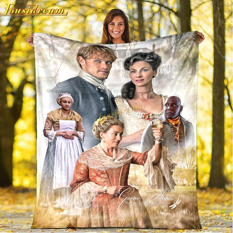 Пледы Outlander Печать Война Любовь Плед для дивана Плед из сериала Аниме Пледы Мягкие Покрывало Плед-бросок Подарок