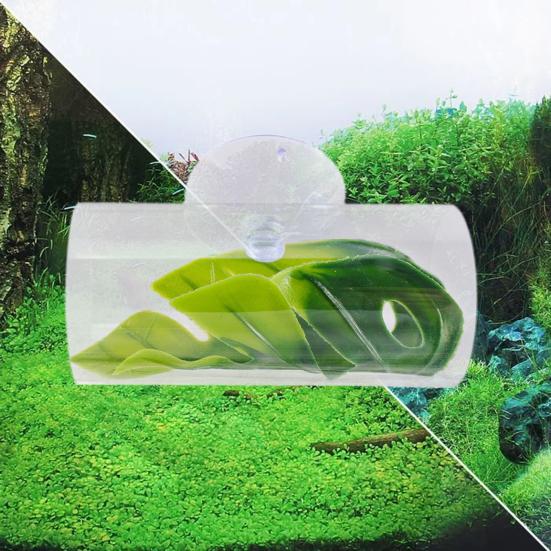Акриловая труба-туннель для рыбок Betta. Полая пещера для рыбок Betta с листовой подушкой. Аксессуары для аквариума. Место для размножения мелких рыб. Укрытие. Улучшение среды обитания.