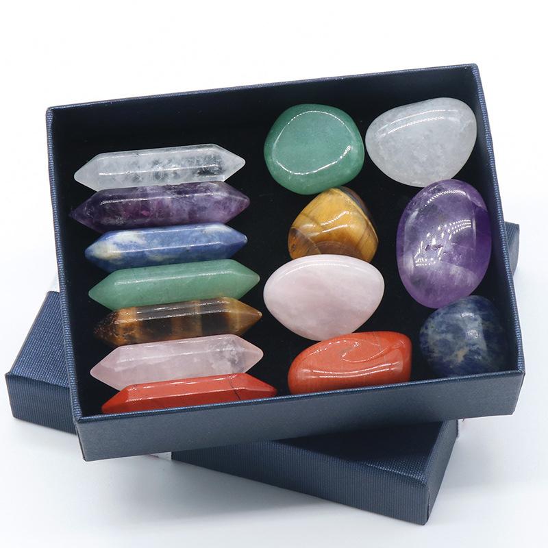 Seven Chakra Energy Healing Stone Natural Crystal Gemstone Ornaments Gifts