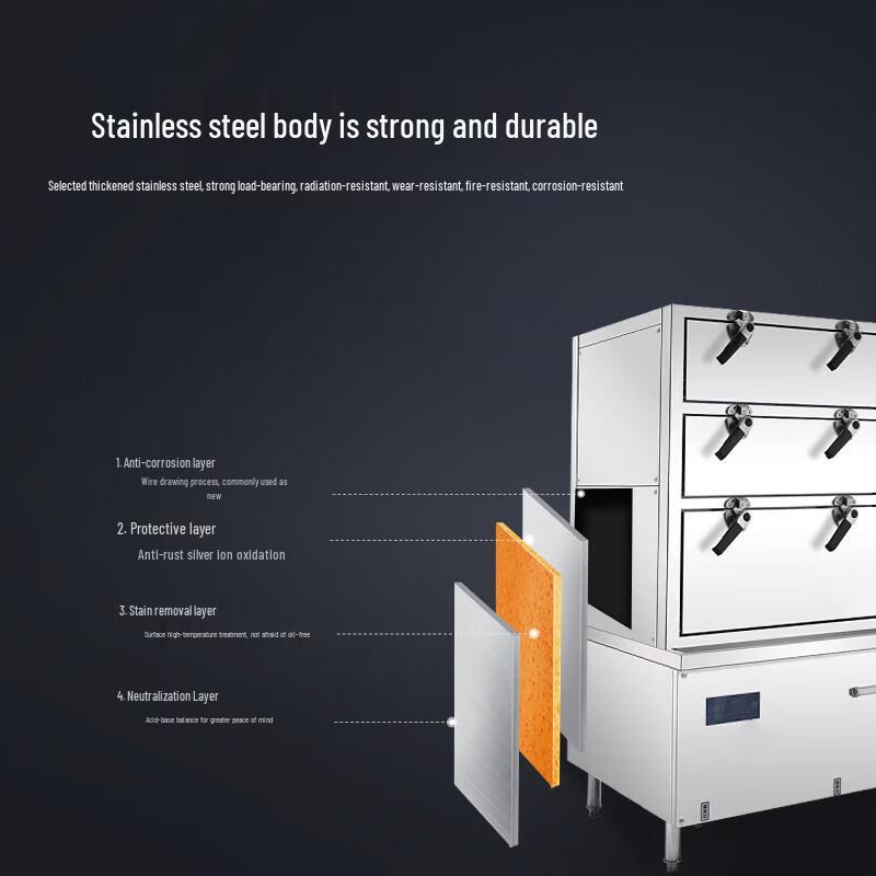 Mai Bahe 3-Door Commercial Seafood Steamer