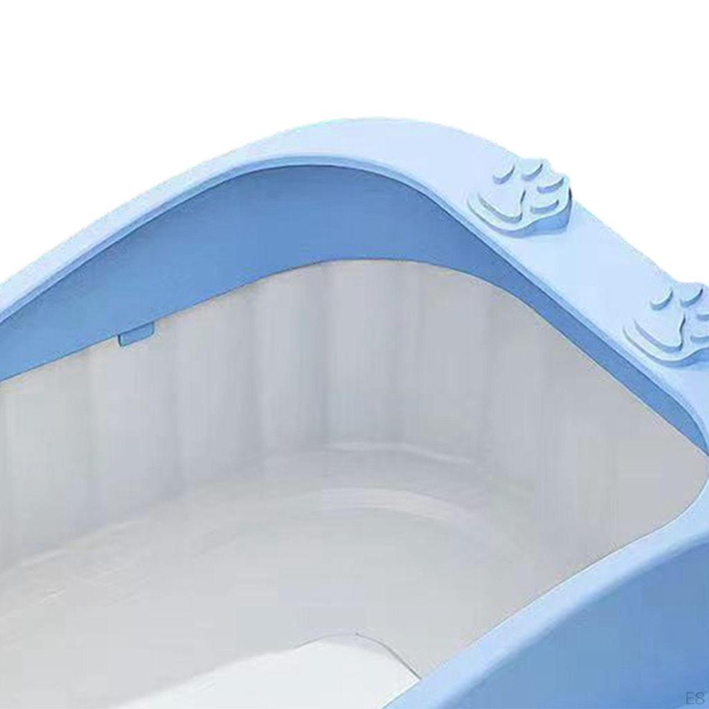 Ящик для кошачьего туалета, легко чистящаяся песочница для котят, ящик с открытым верхом для