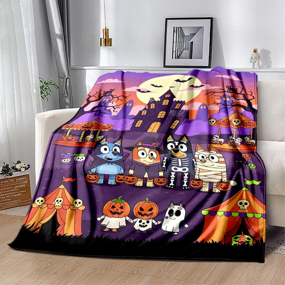 Halloween Night Adventure Blanket Warmthful Decor Suitable for Sofa Office Chair Seaside for All Seasons Modern Perfect Gift for Relatives and Friends