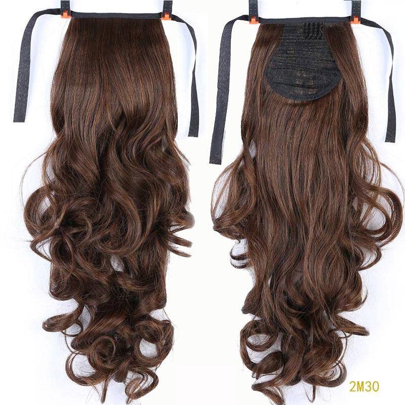 Длинные вьющиеся заколки на заколке для наращивания волос «конский хвост» Термостойкие синтетические накладные волосы «конский хвост»